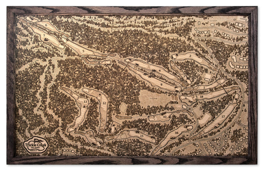 Trickle Creek — Natural Engraved Map