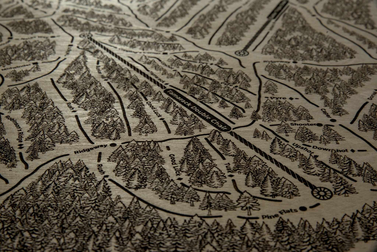 Limited Edition Wooden Ski Map | Kimberley Alpine Resort