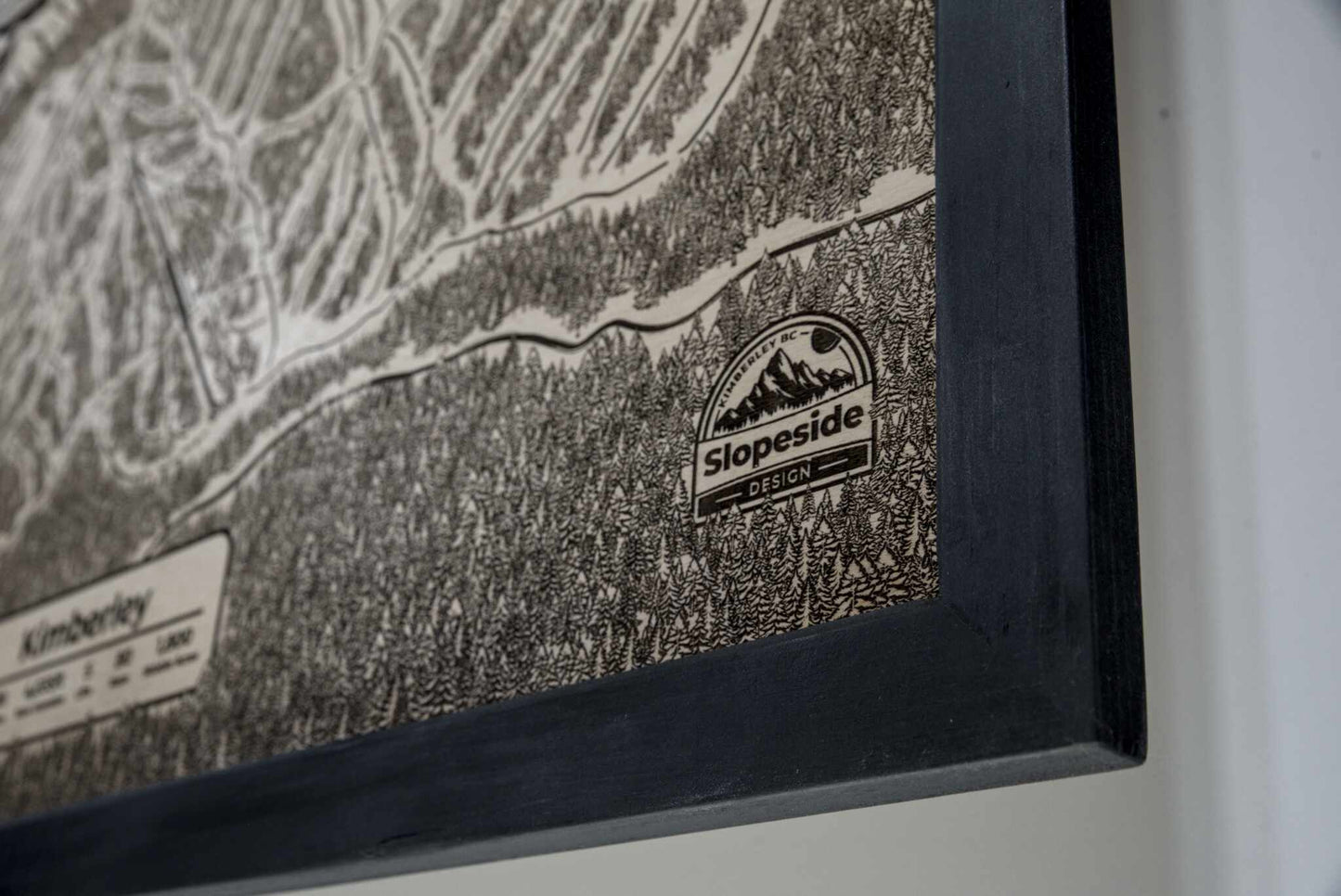 Limited Edition Wooden Ski Map | Kimberley Alpine Resort