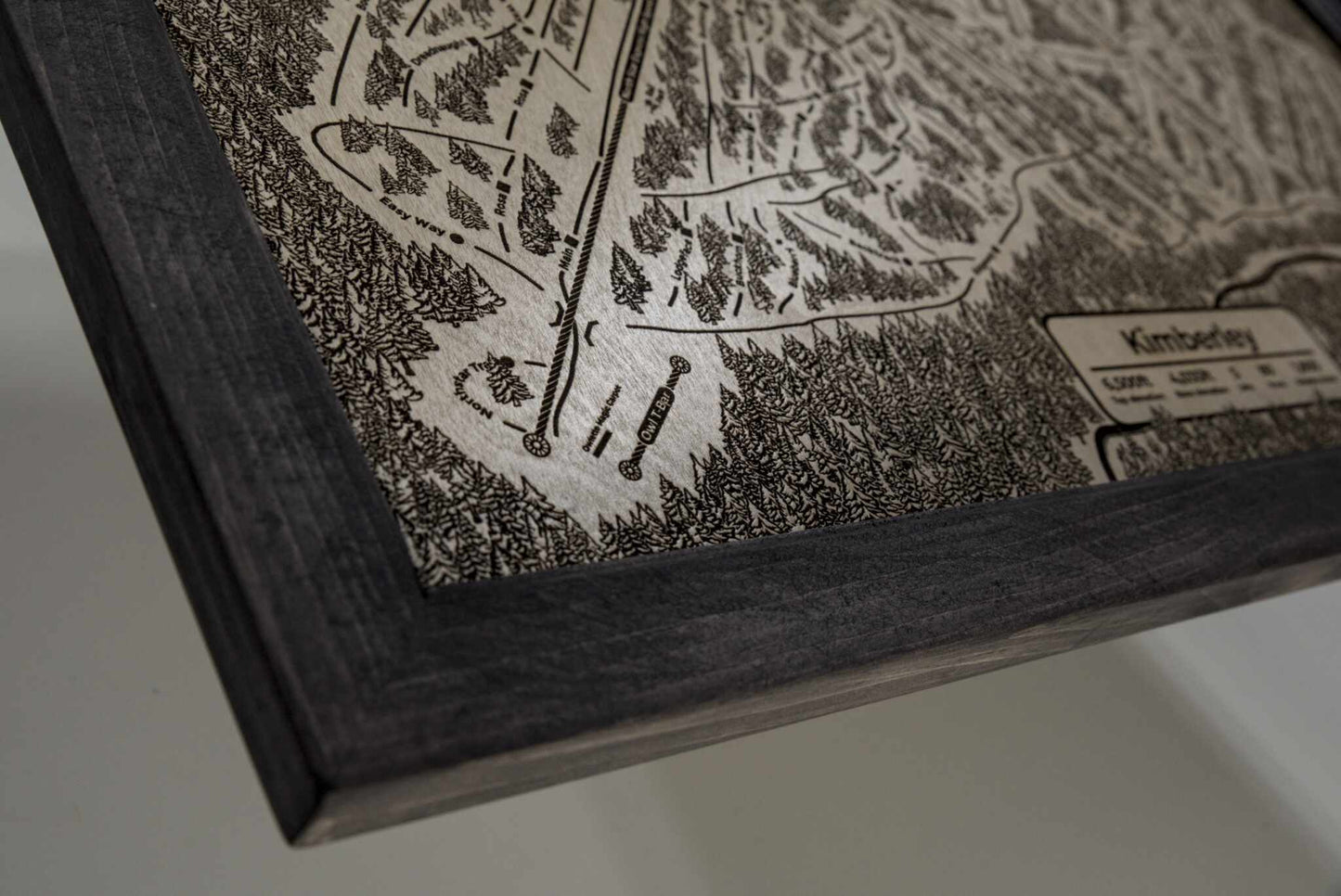 Limited Edition Wooden Ski Map | Kimberley Alpine Resort