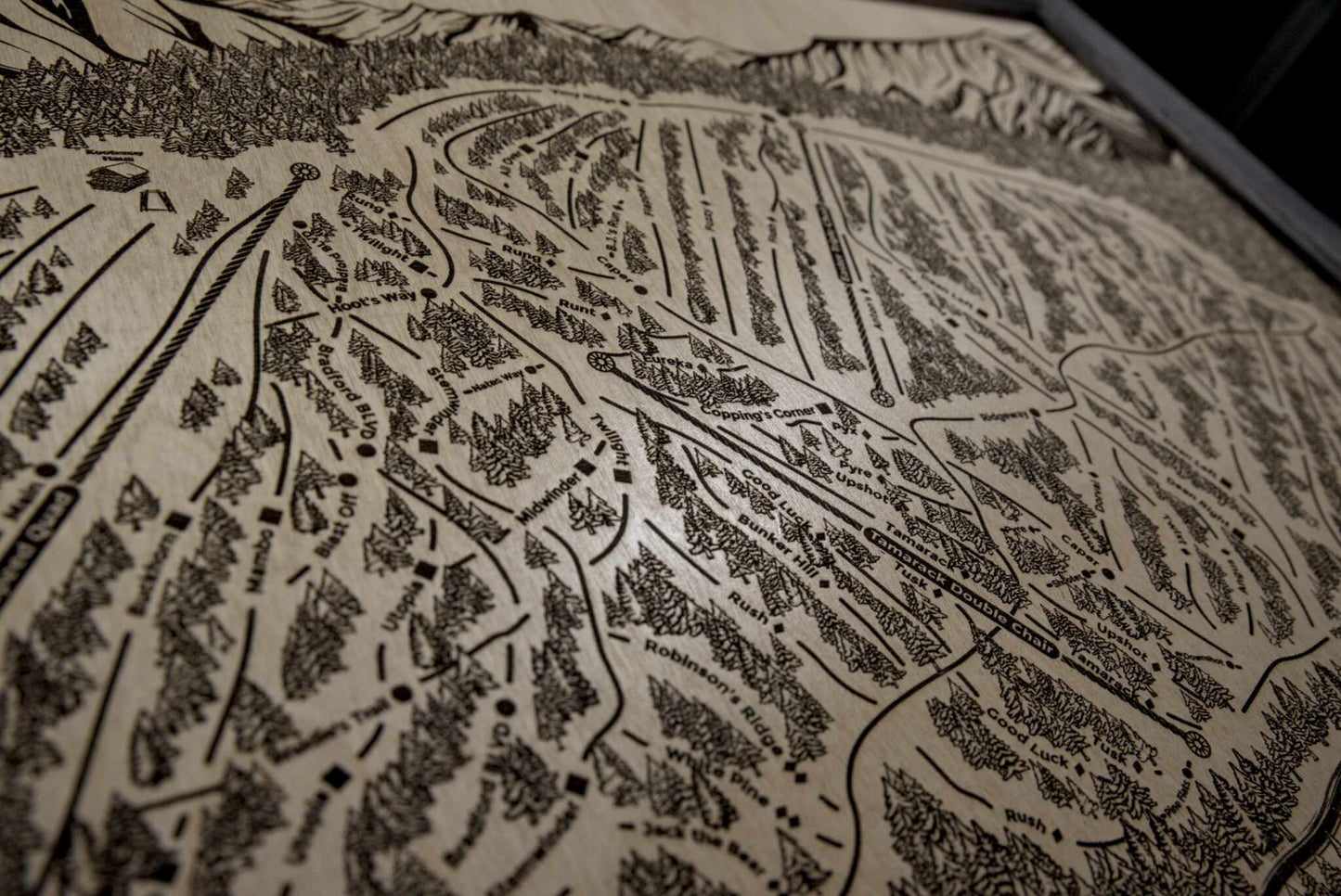 Limited Edition Wooden Ski Map | Kimberley Alpine Resort