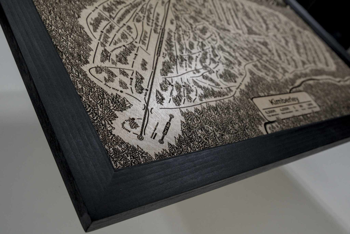 Limited Edition Wooden Ski Map | Kimberley Alpine Resort