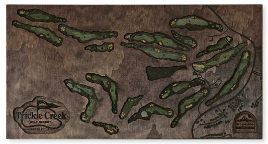 Trickle Creek - 2D Inlay Map 22.5" x 12"