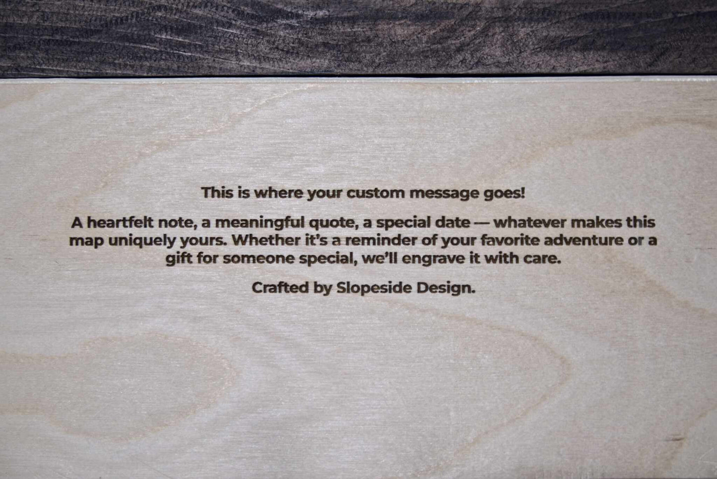 Limited Edition Wooden Ski Map | Kimberley Alpine Resort